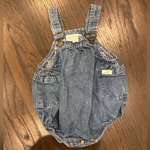 Guess Kids Blue Denim Onesie Overalls